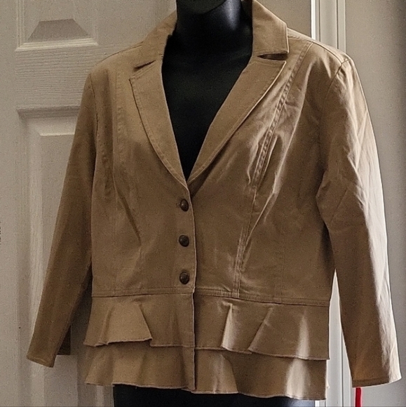 Ruby Rd. women's jacket beige size 10 - Picture 1 of 10